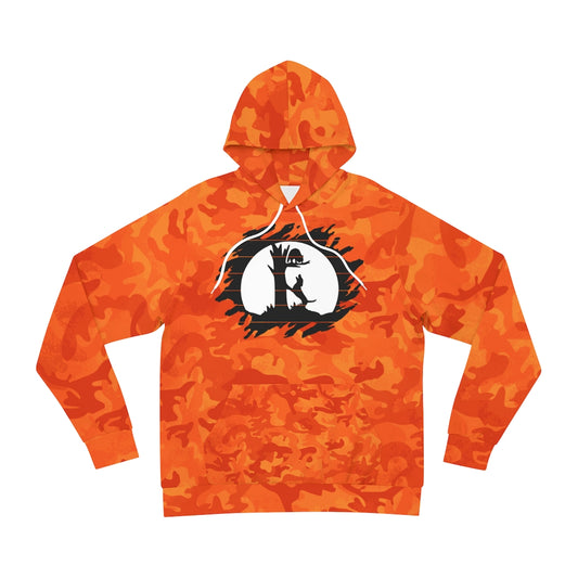 Orange Camo Adult Hoodie for the Coon Hunter - coonhoundin