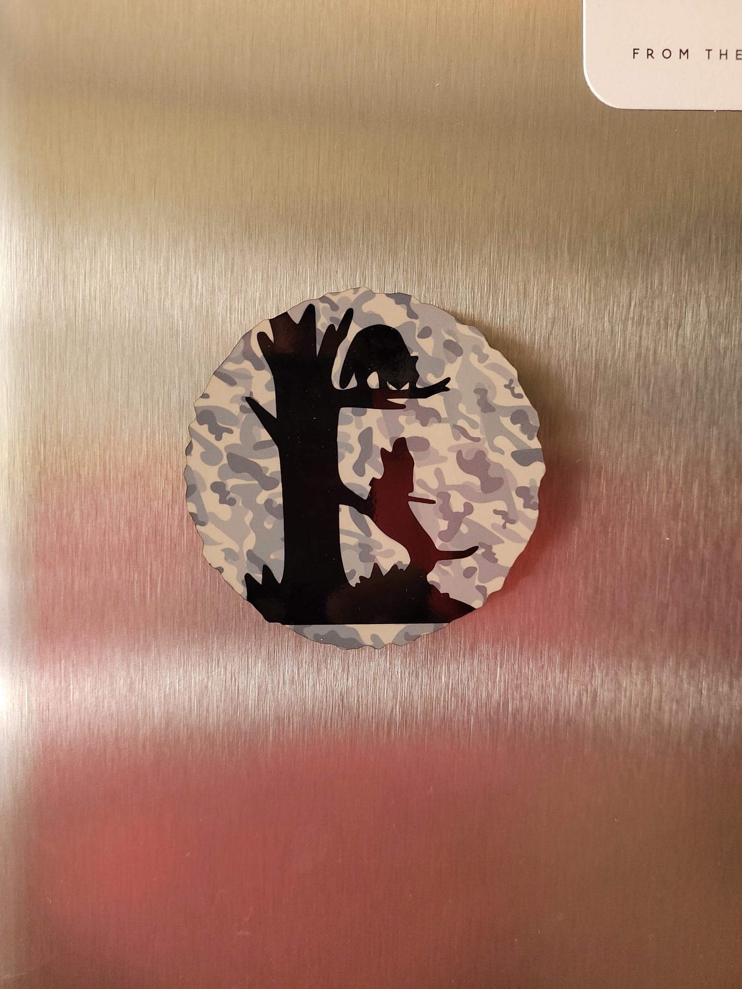 Treed Coon Refrigerator Magnet - coonhoundin