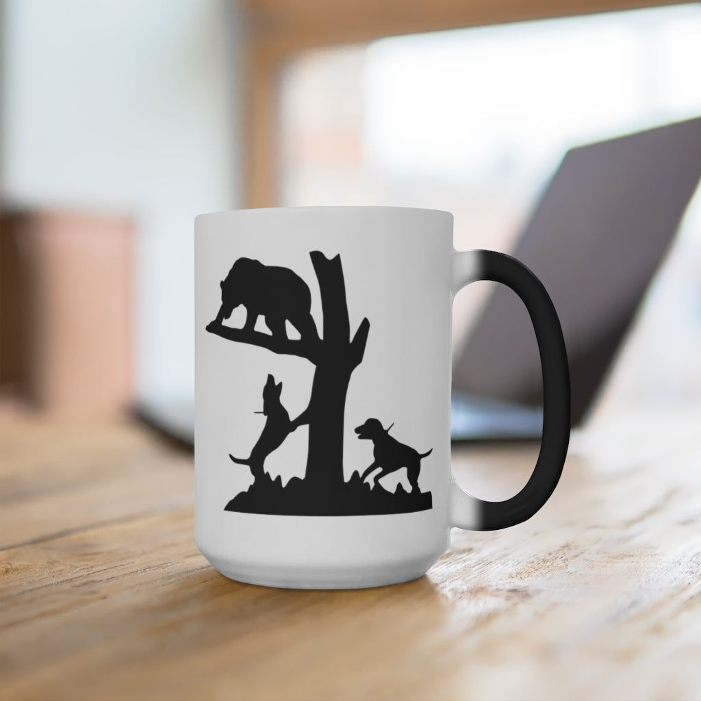 Bear Hunting Color Changing Mug - coonhoundin