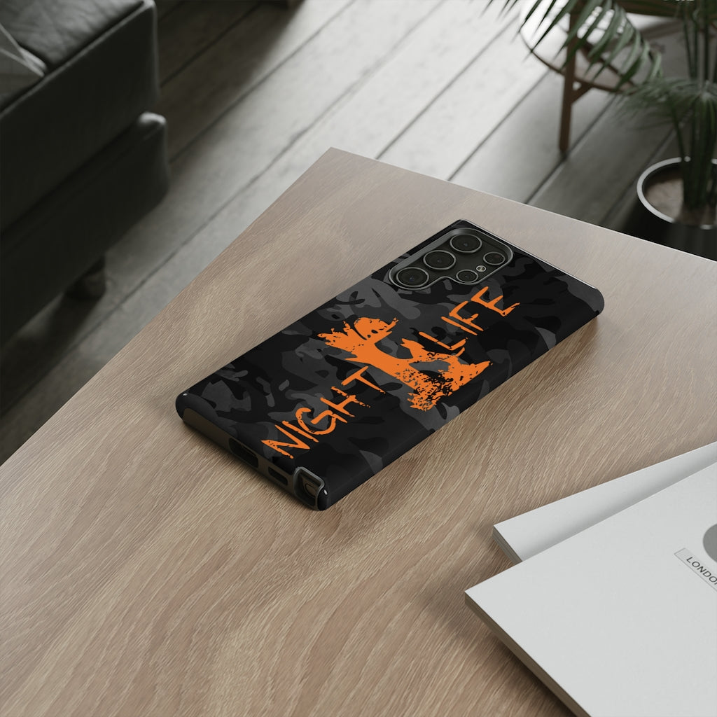 Night Life Black Camo Samsung Phone Cases - coonhoundin