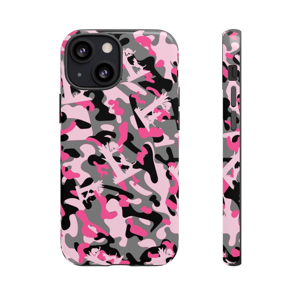 iPhone Pink Camo Treed Coon Tough Cases - coonhoundin