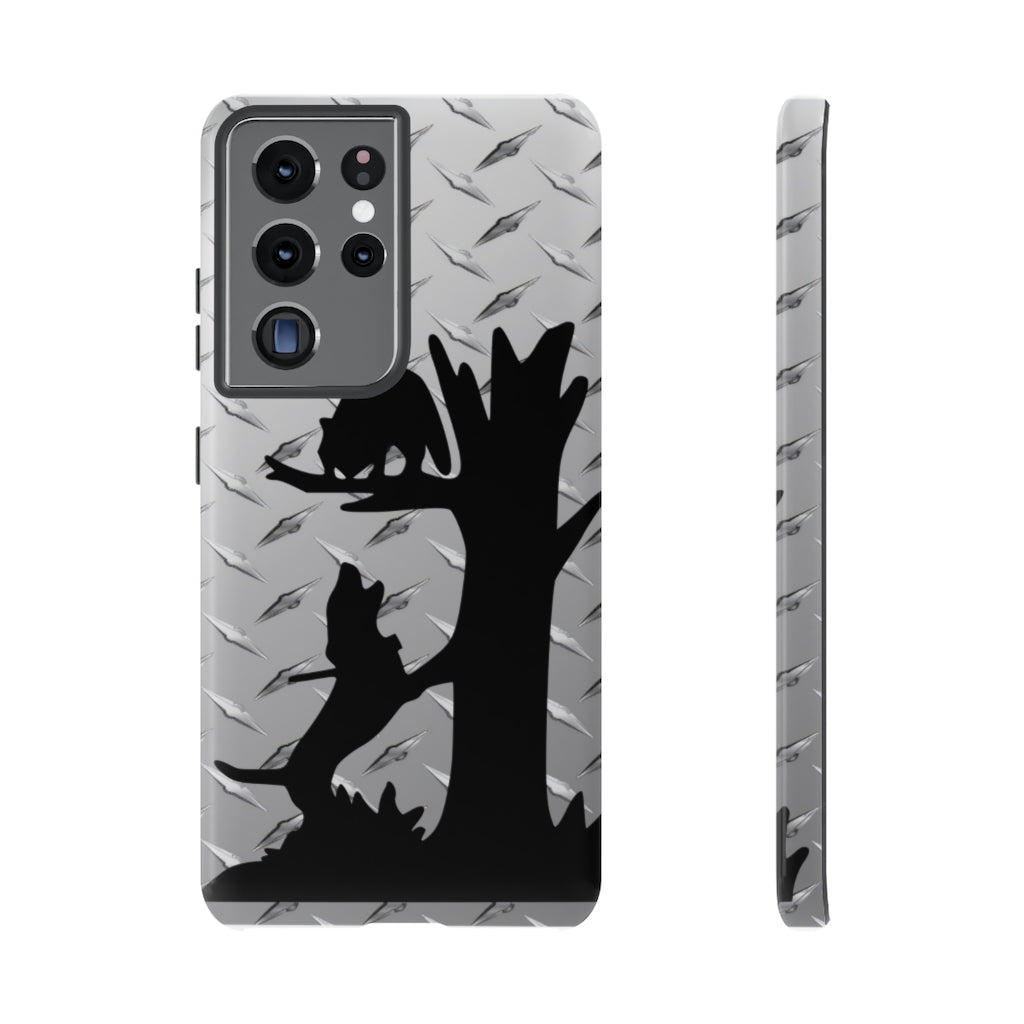 Treed Coon Diamond Plate Look Samsung Tough Cases - coonhoundin