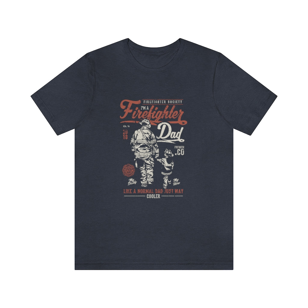 Firefighter Dad Unisex Jersey Short Sleeve Tee - coonhoundin