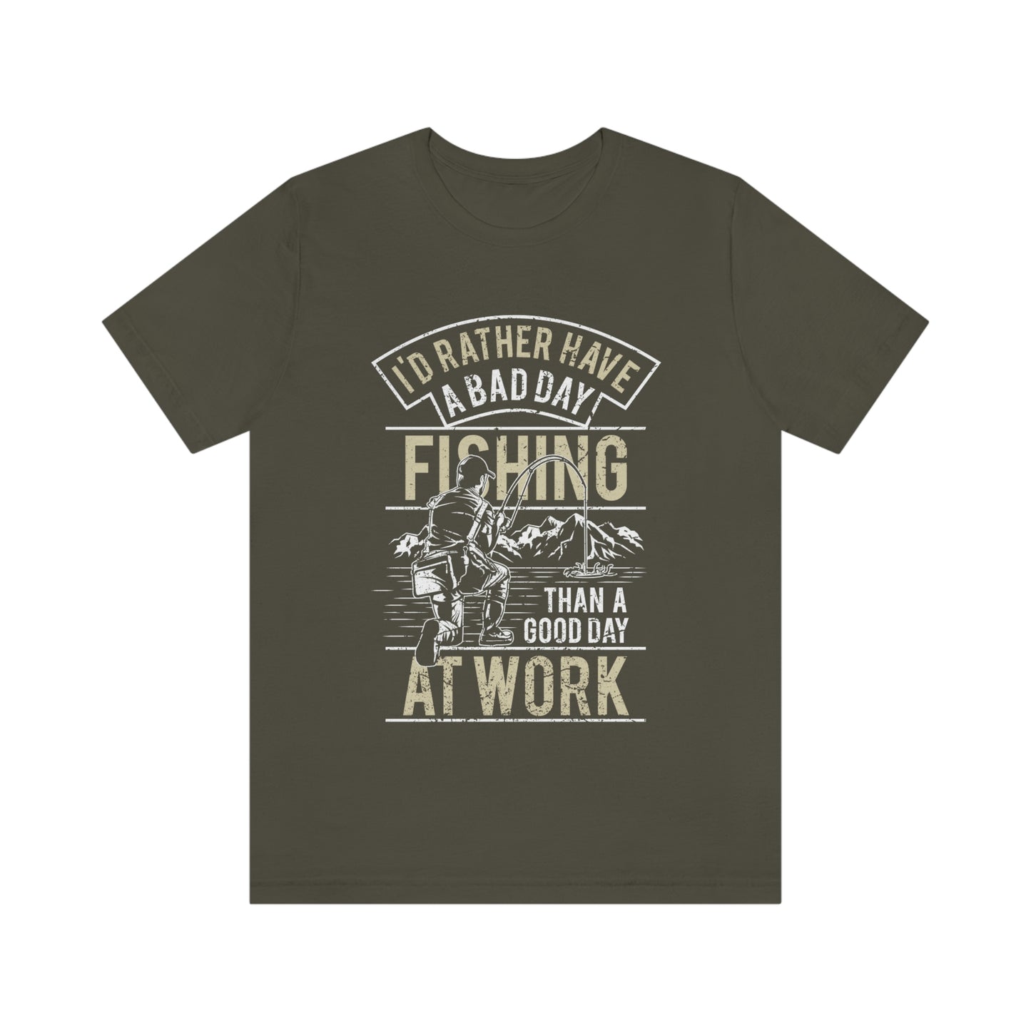 Fishing Better Than Work Unisex Jersey Short Sleeve Tee - coonhoundin