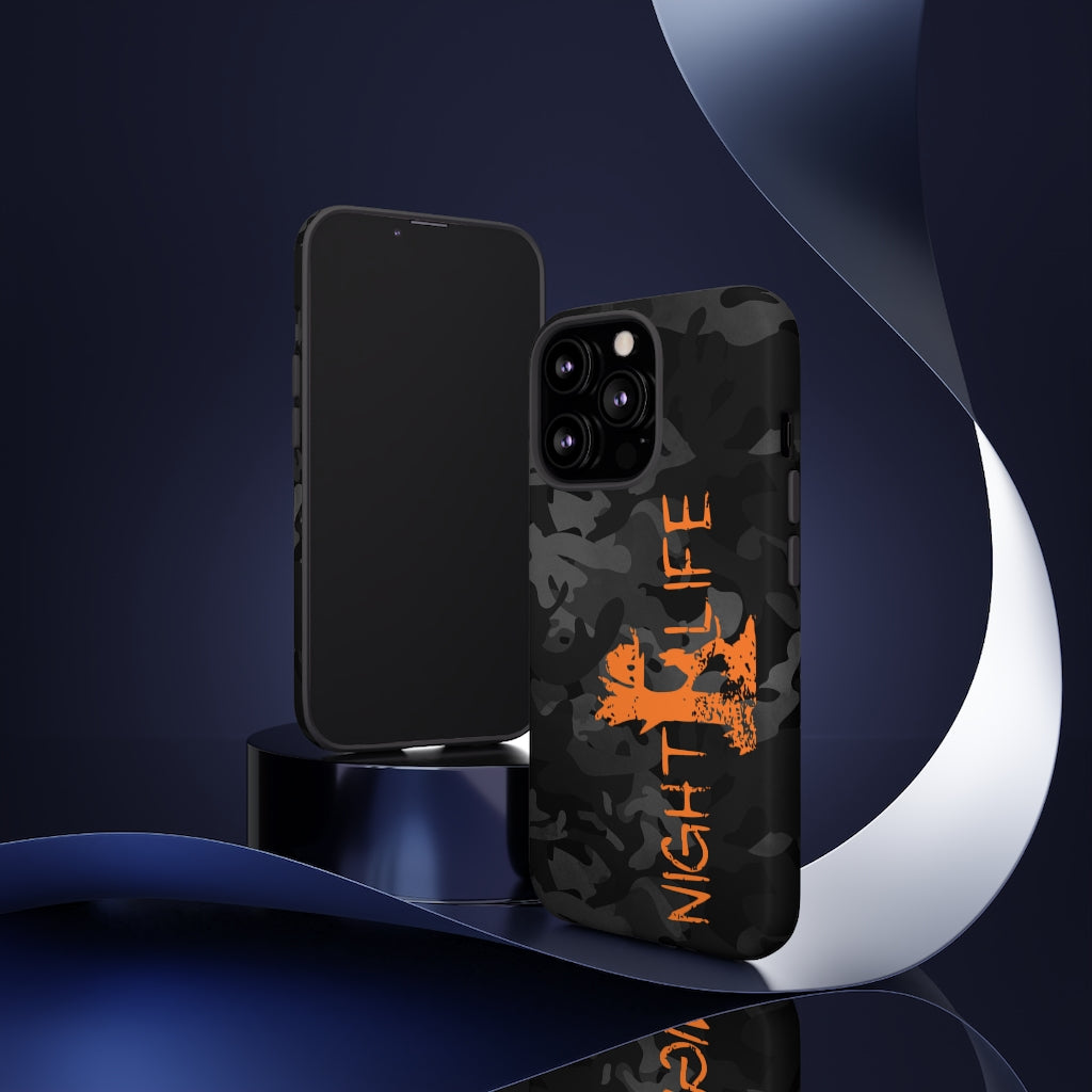 Black Camo Night Life iPhone Tough Cases - coonhoundin