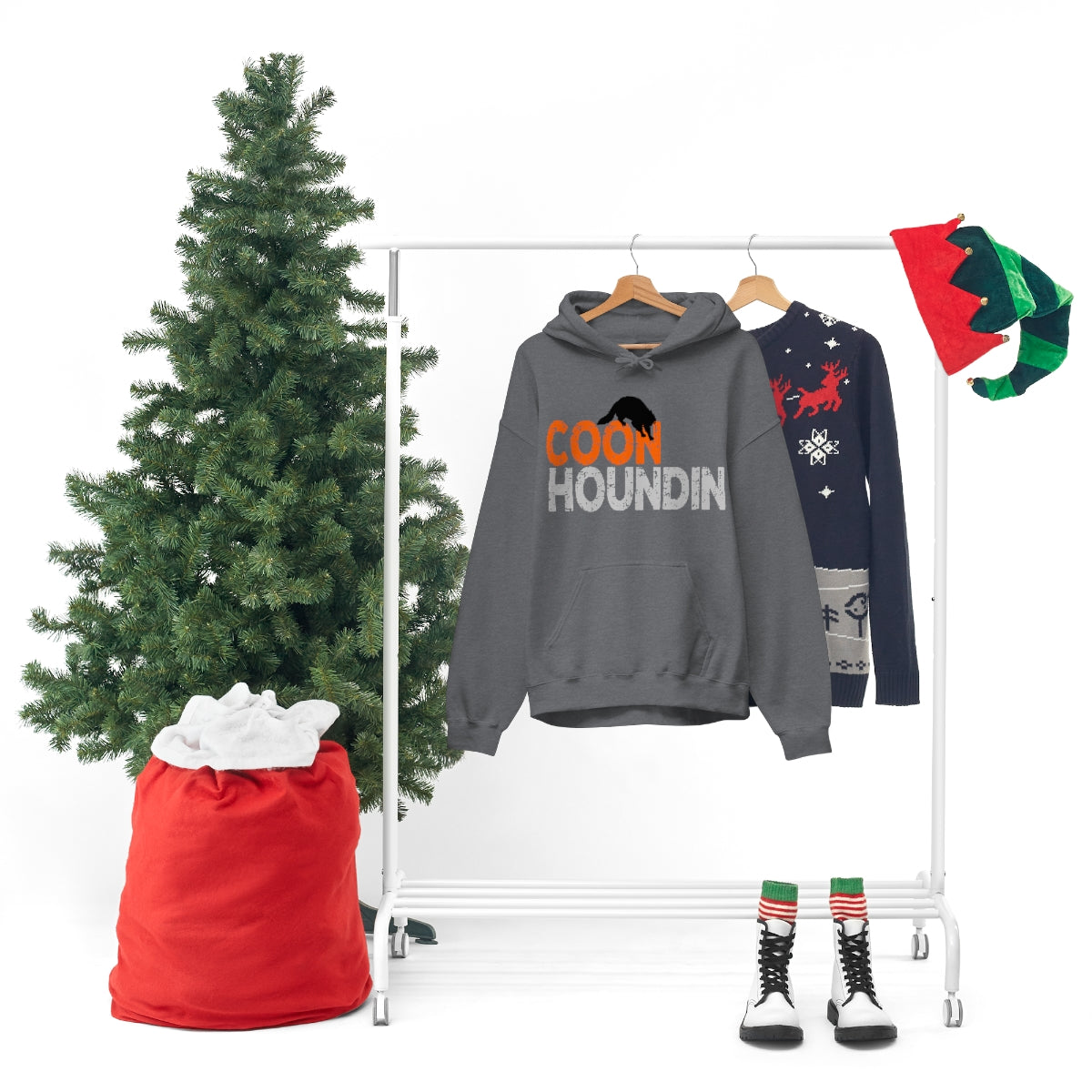 Coon Houndin Unisex Hooded Sweatshirt - coonhoundin