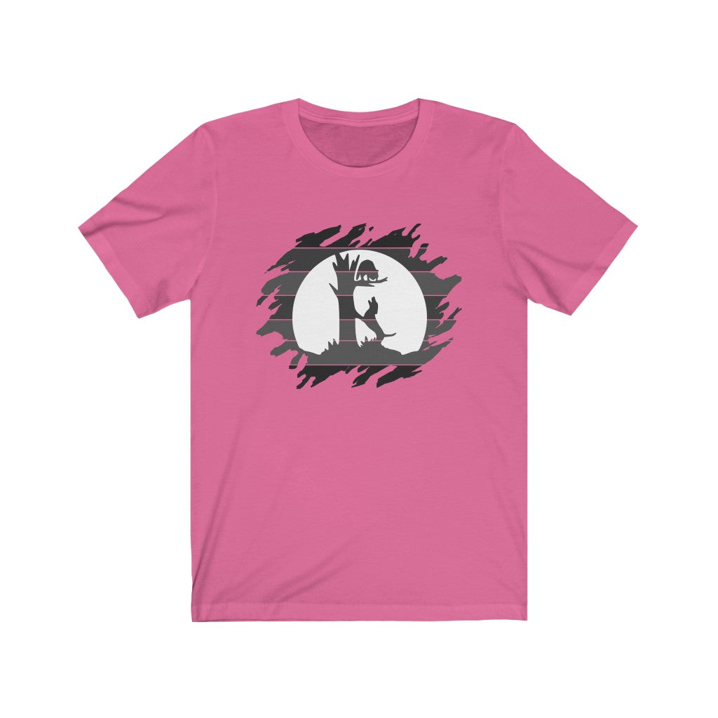 Treed Coon Moon Unisex Jersey Short Sleeve Tee - coonhoundin