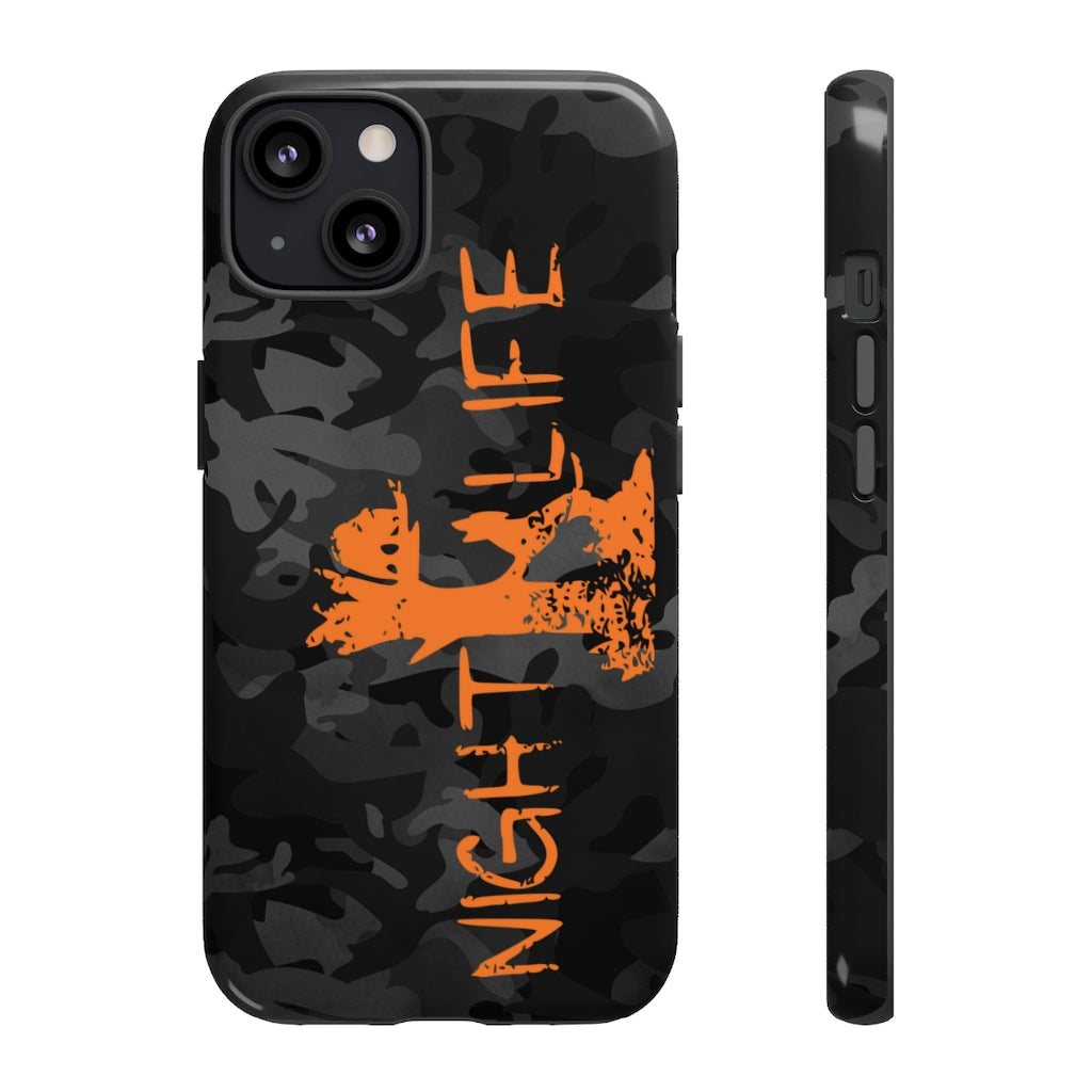 Black Camo Night Life iPhone Tough Cases - coonhoundin