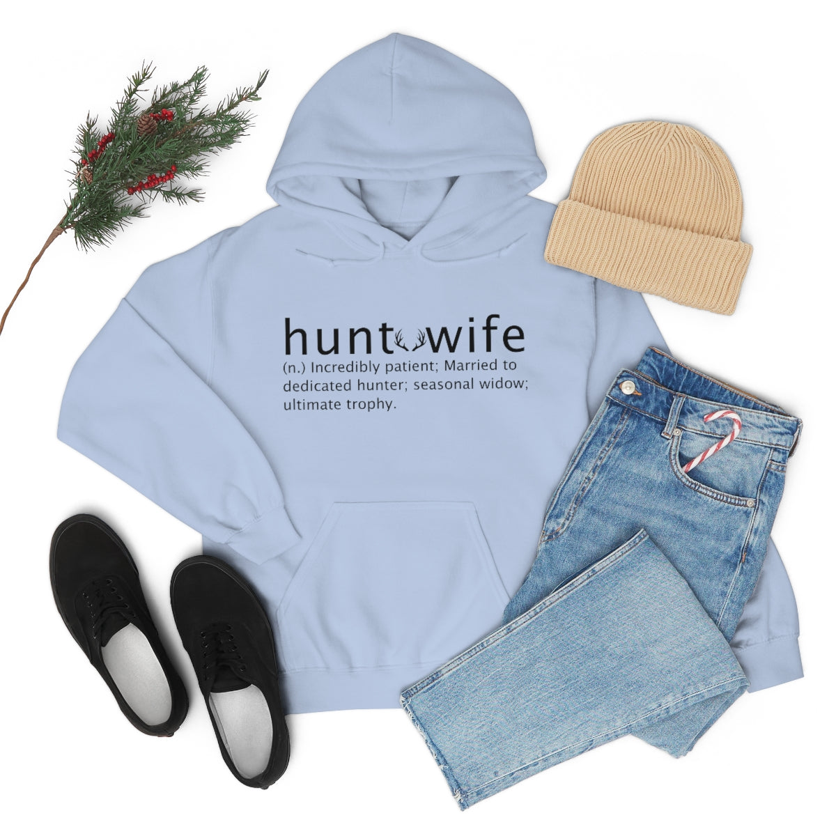 Hunt Wife Unisex Hooded Sweatshirt - coonhoundin