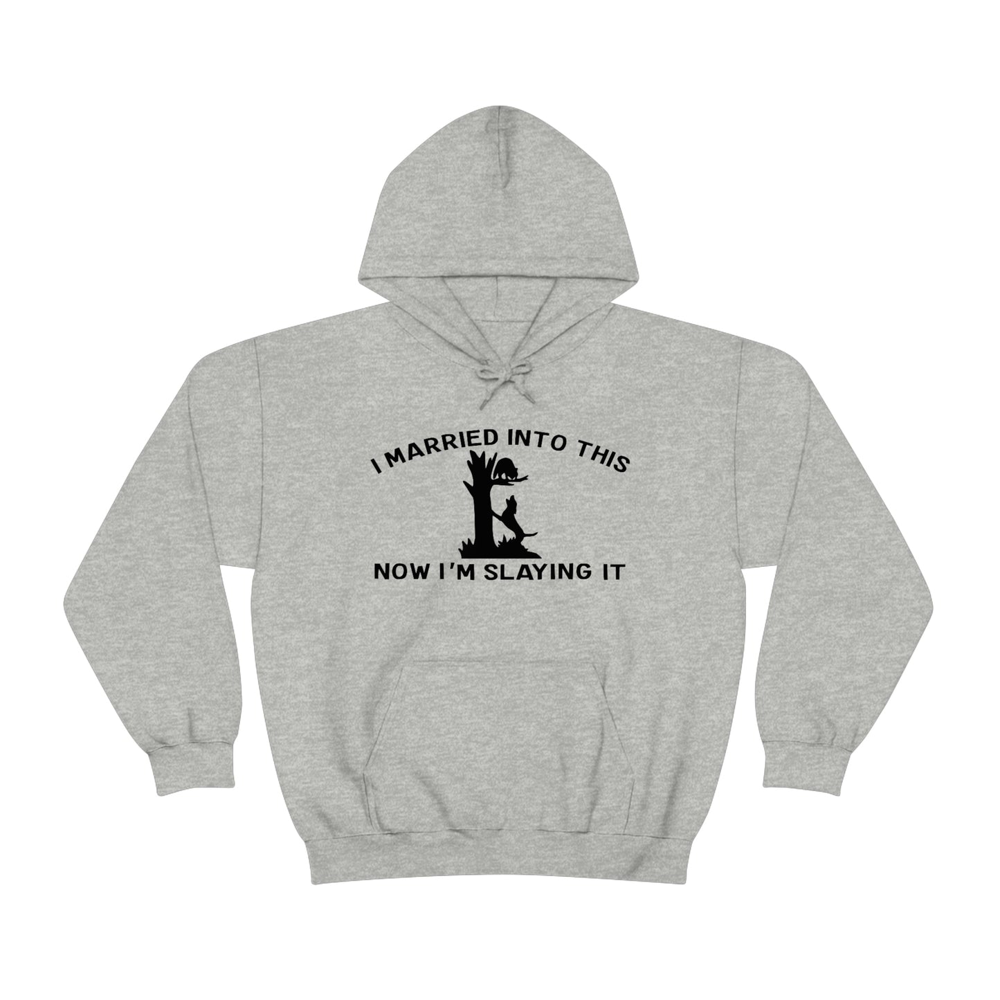 Coon Hunting Married into It Unisex Hooded Sweatshirt - coonhoundin