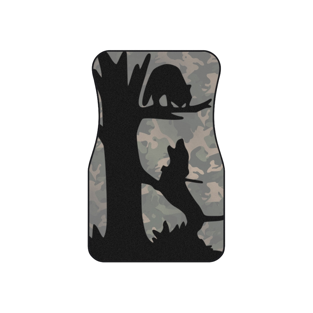 Treed Coon Camo Car Mats (2x Front) - coonhoundin