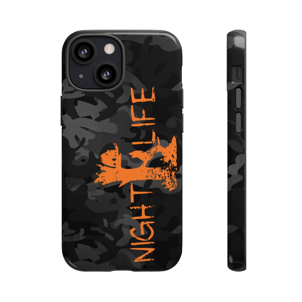 Black Camo Night Life iPhone Tough Cases - coonhoundin