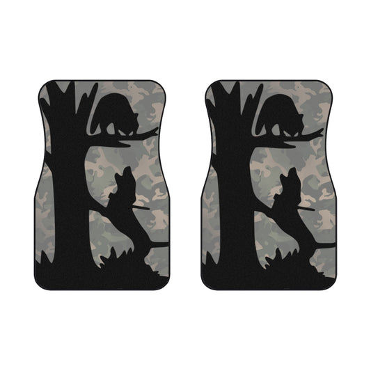 Treed Coon Camo Car Mats (2x Front) - coonhoundin