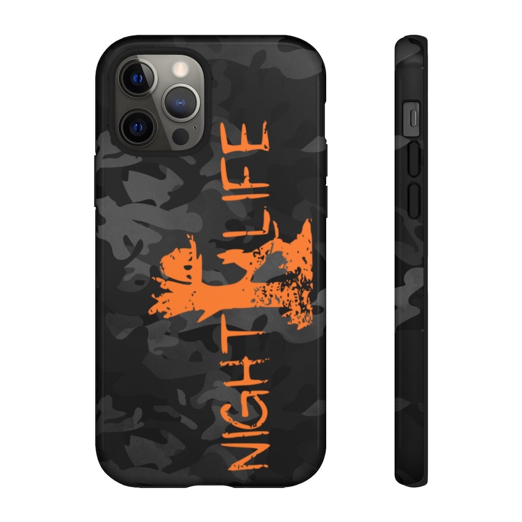 Black Camo Night Life iPhone Tough Cases - coonhoundin