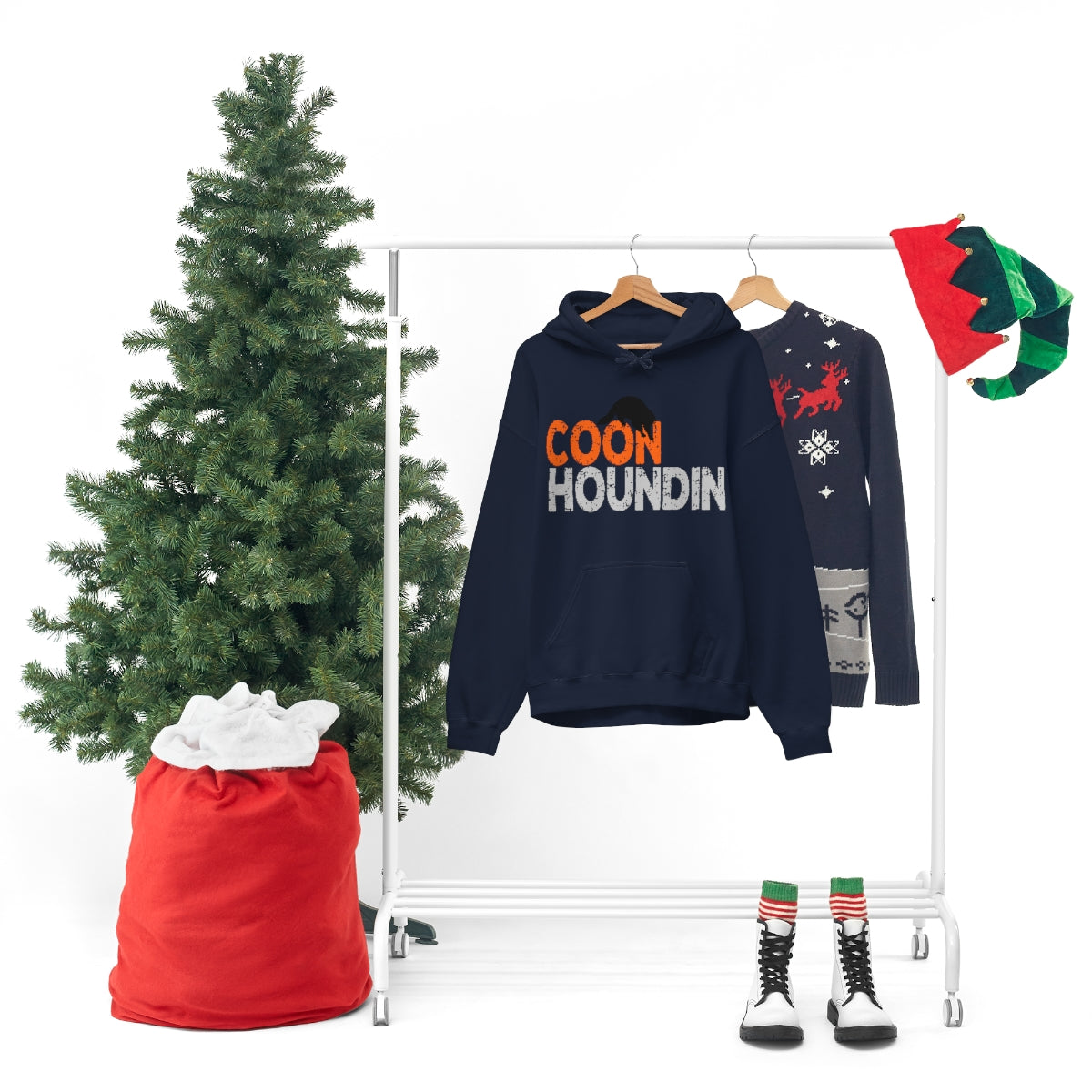 Coon Houndin Unisex Hooded Sweatshirt - coonhoundin