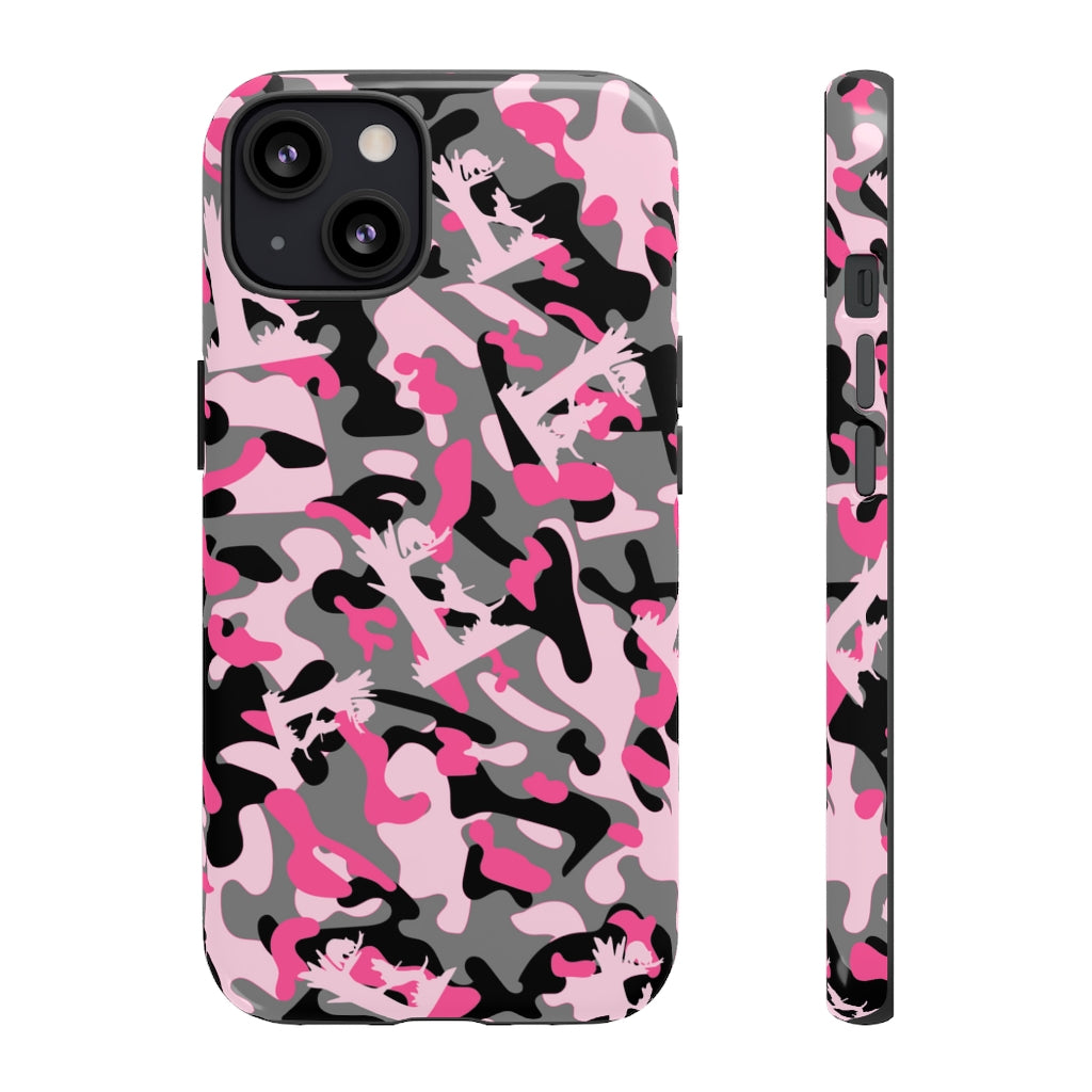 iPhone Pink Camo Treed Coon Tough Cases - coonhoundin