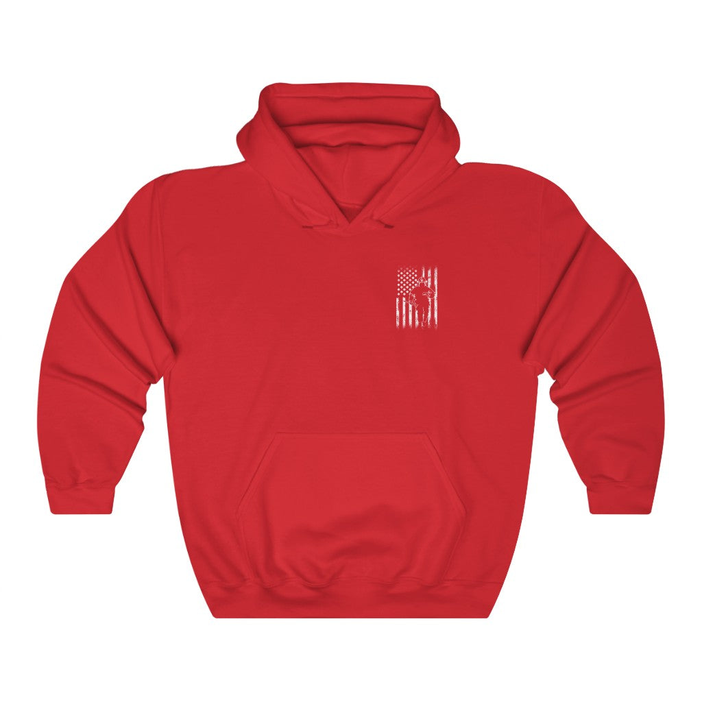 Fire and Courage Unisex Hooded Sweatshirt - coonhoundin