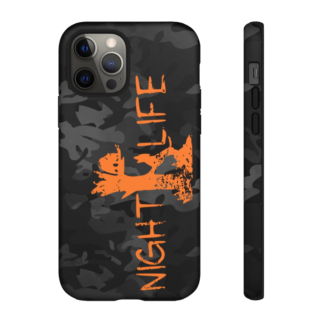 Black Camo Night Life iPhone Tough Cases - coonhoundin
