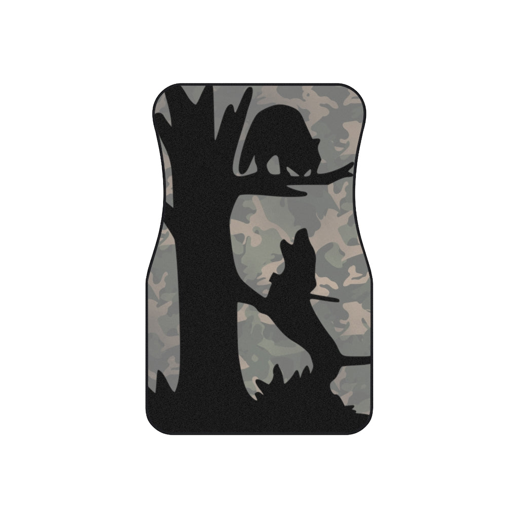 Treed Coon Camo Car Mats (2x Front) - coonhoundin