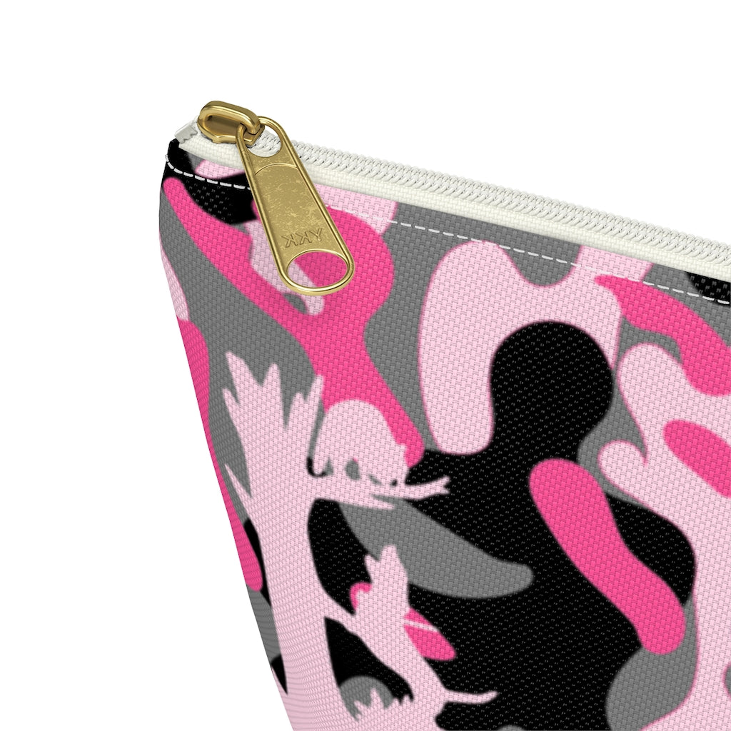 Pink Coon Hunting Camo Accessory Pouch w T-bottom - coonhoundin