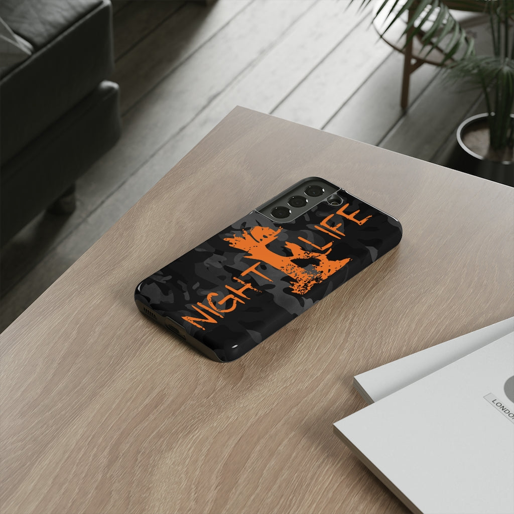 Night Life Black Camo Samsung Phone Cases - coonhoundin