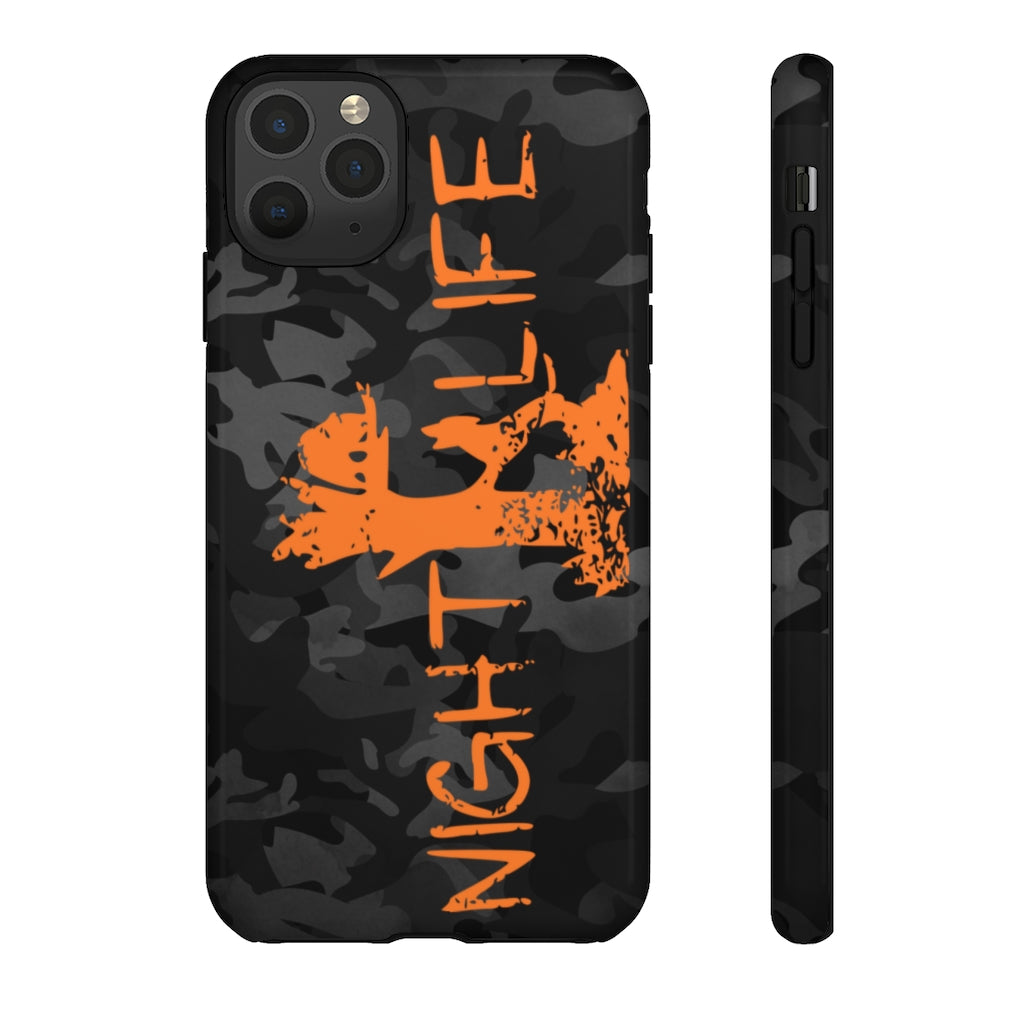 Black Camo Night Life iPhone Tough Cases - coonhoundin