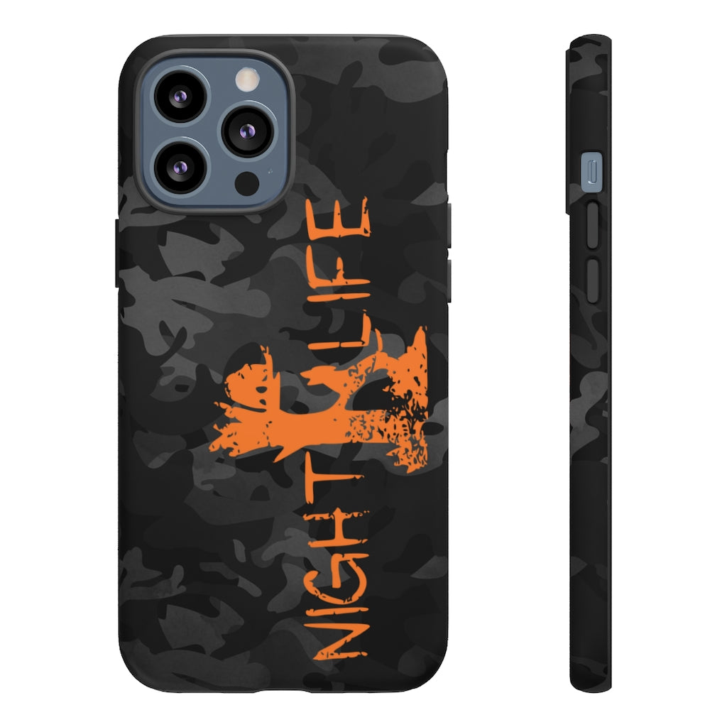 Black Camo Night Life iPhone Tough Cases - coonhoundin