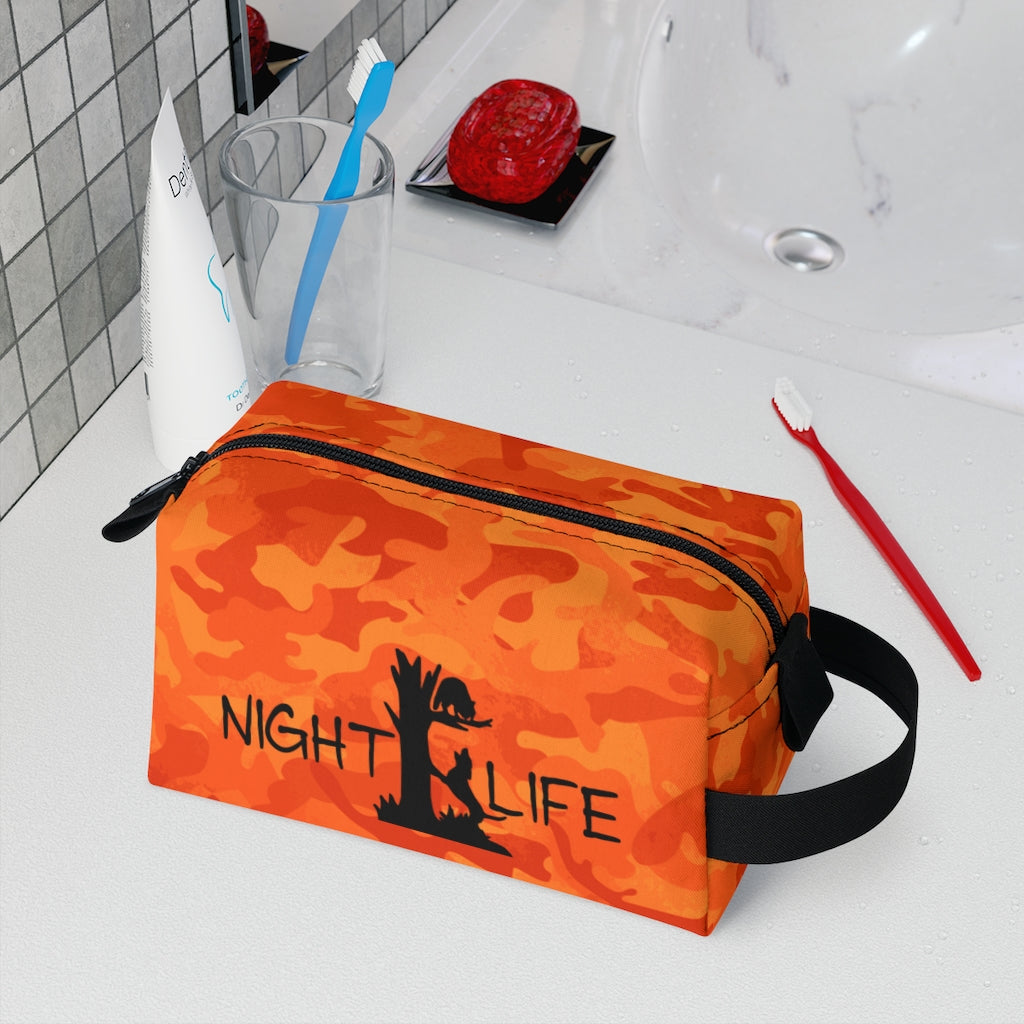 Coon Hunting Orange Camo Toiletry Bag - coonhoundin