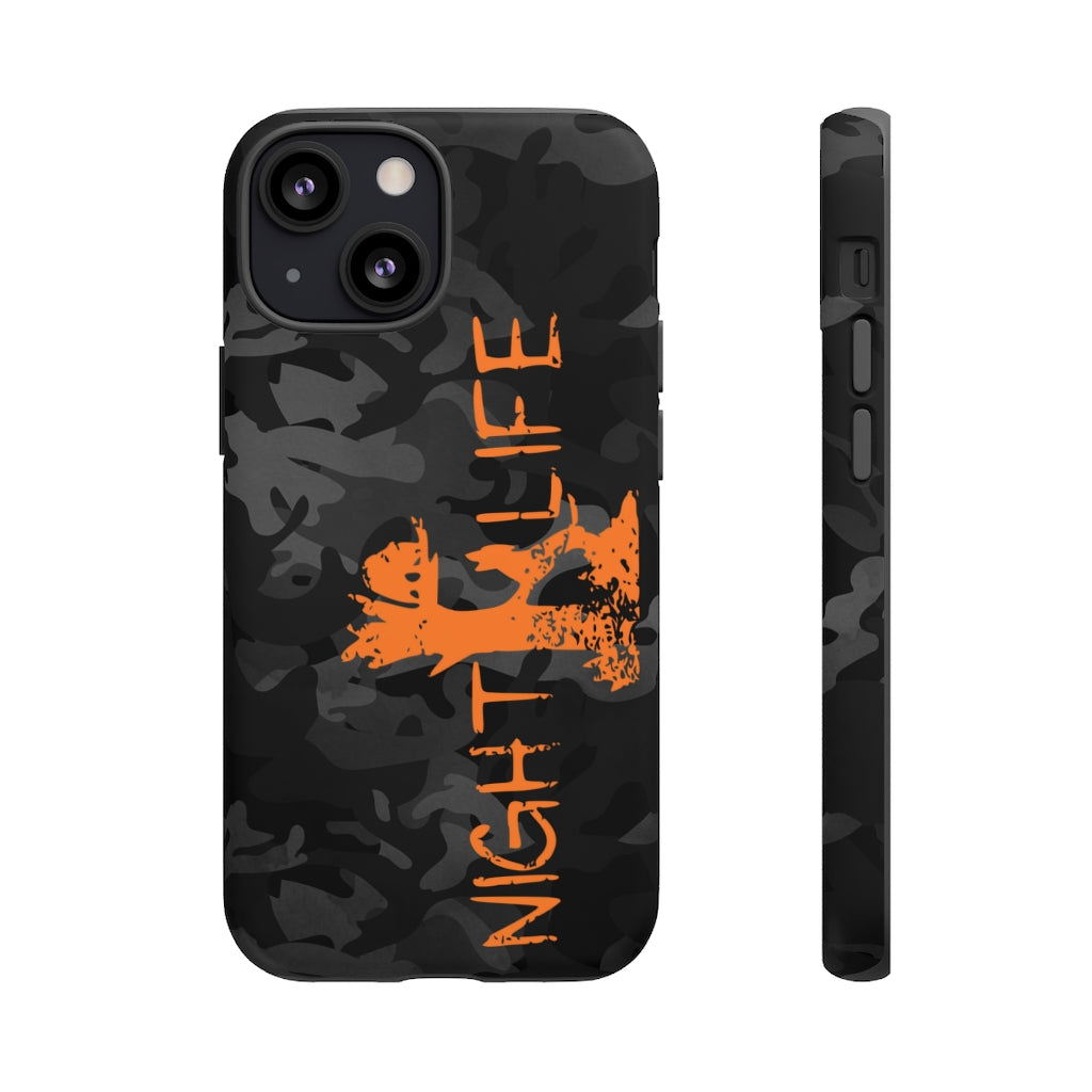 Black Camo Night Life iPhone Tough Cases - coonhoundin