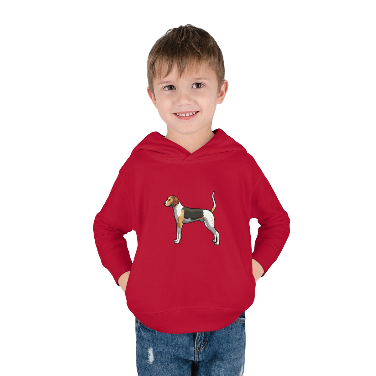 Coonhound Toddler Pullover Fleece Hoodie - coonhoundin