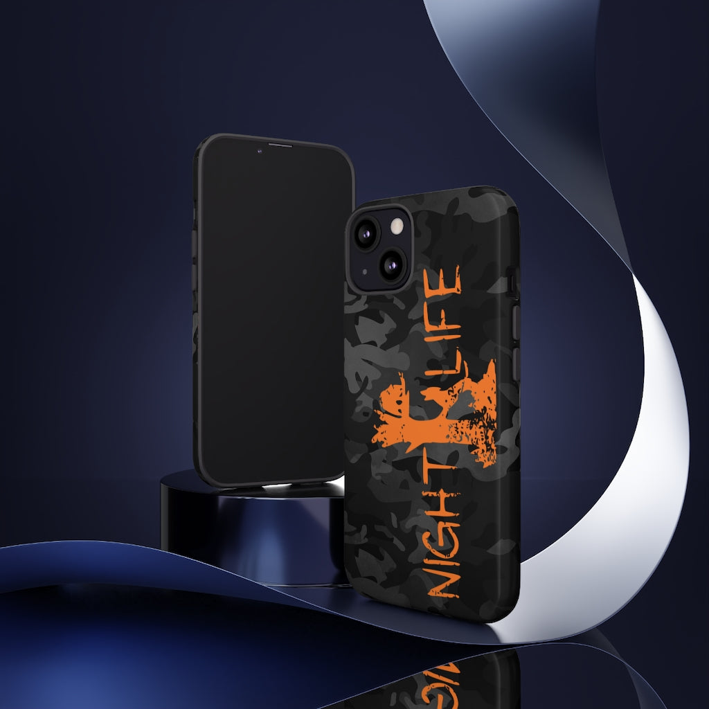 Black Camo Night Life iPhone Tough Cases - coonhoundin