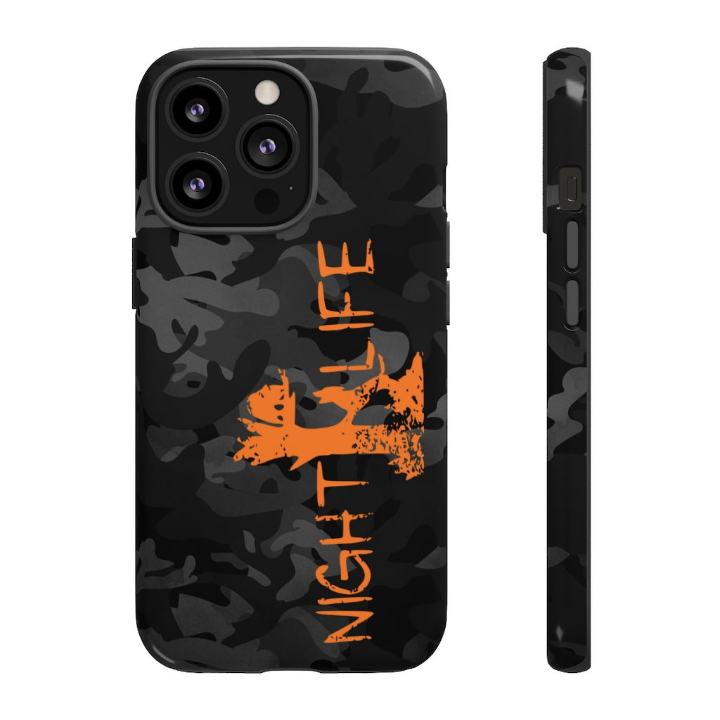 Black Camo Night Life iPhone Tough Cases - coonhoundin
