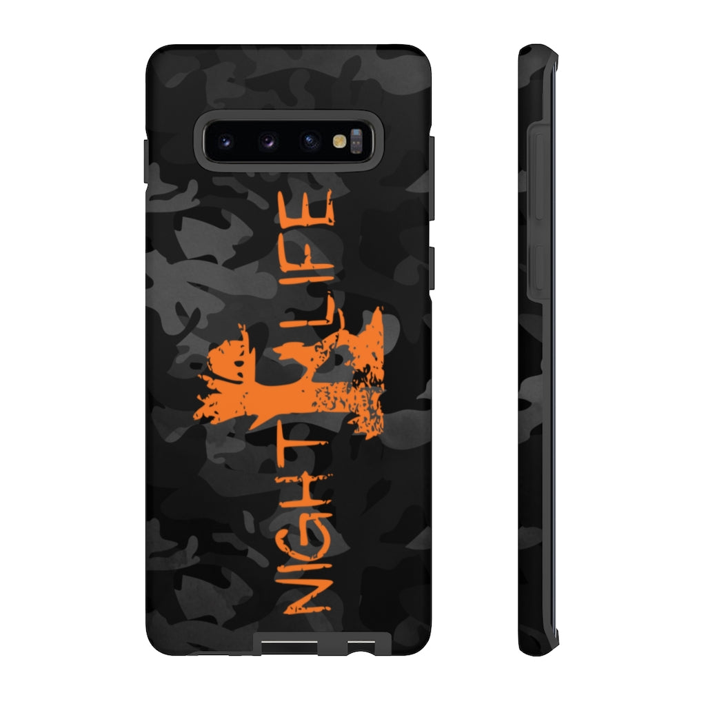 Night Life Black Camo Samsung Phone Cases - coonhoundin