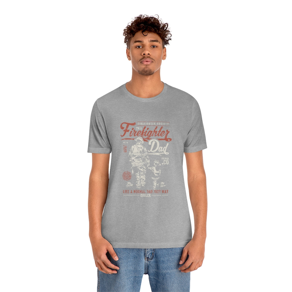 Firefighter Dad Unisex Jersey Short Sleeve Tee - coonhoundin