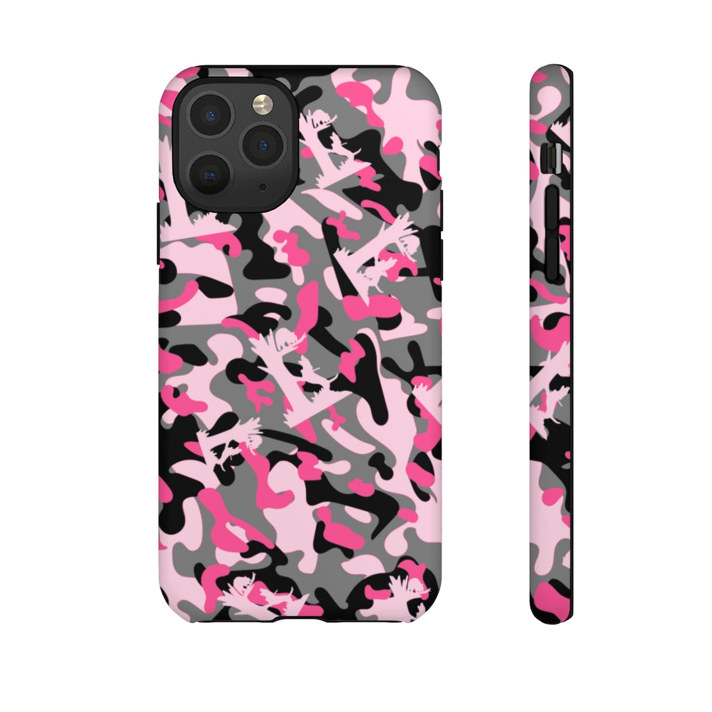 iPhone Pink Camo Treed Coon Tough Cases - coonhoundin