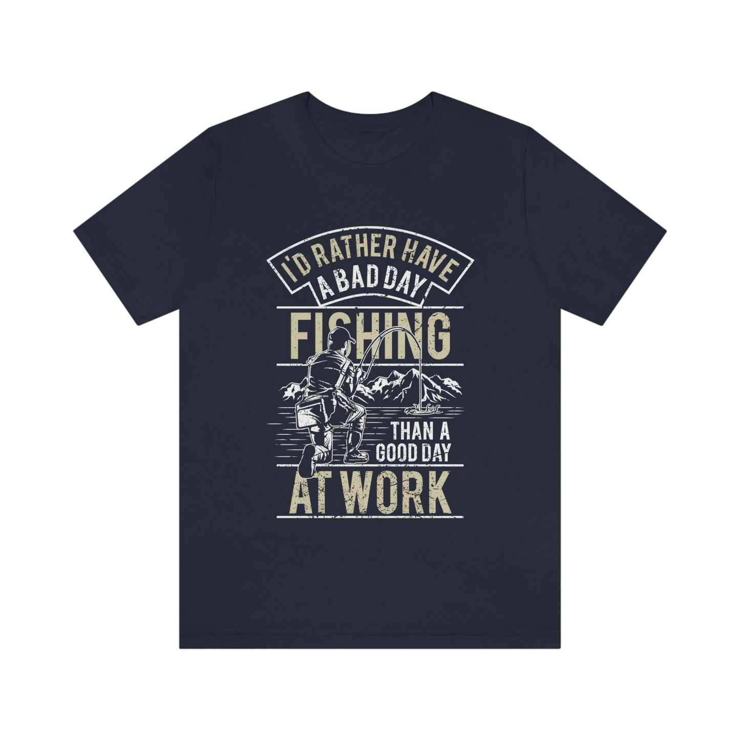 Fishing Better Than Work Unisex Jersey Short Sleeve Tee - coonhoundin