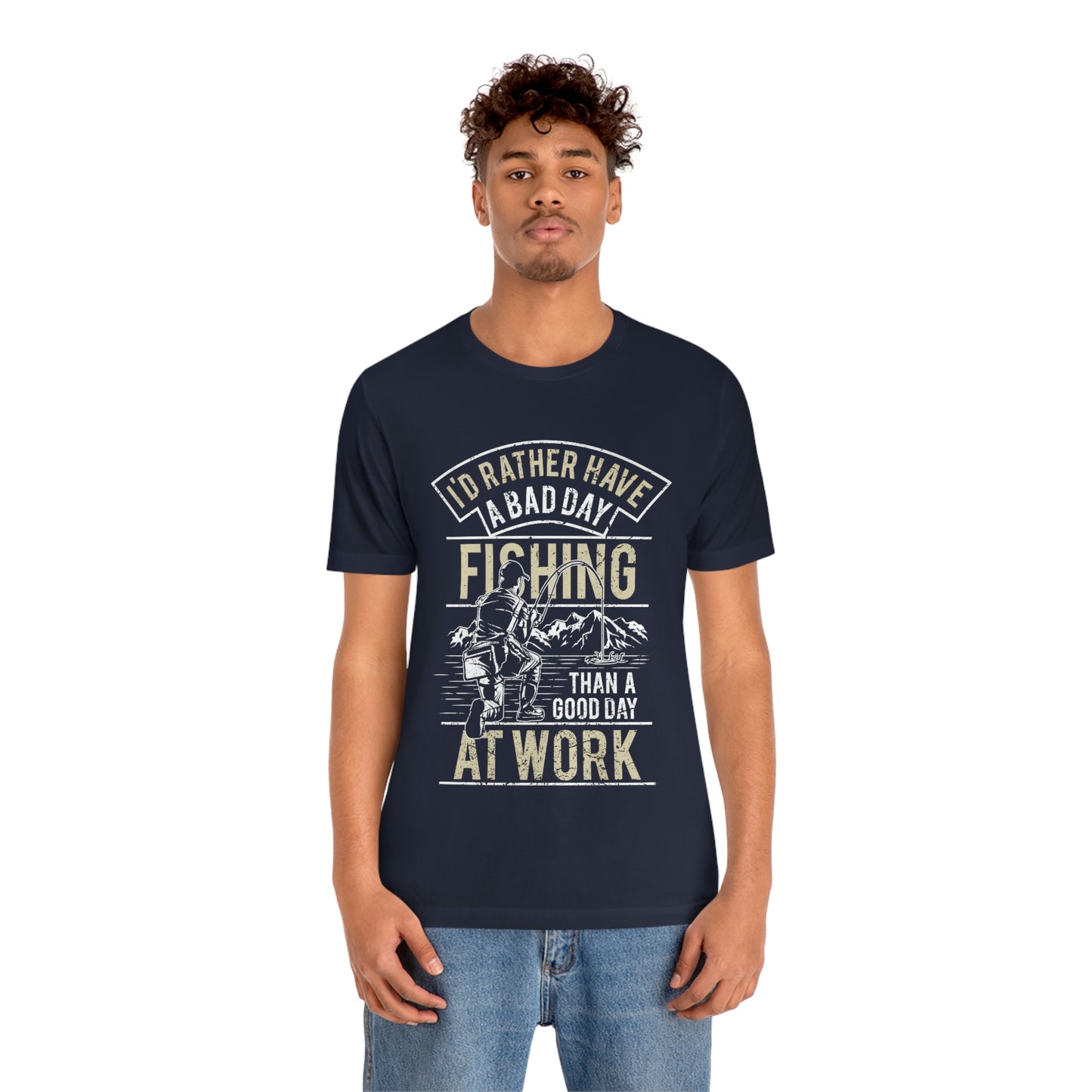 Fishing Better Than Work Unisex Jersey Short Sleeve Tee - coonhoundin