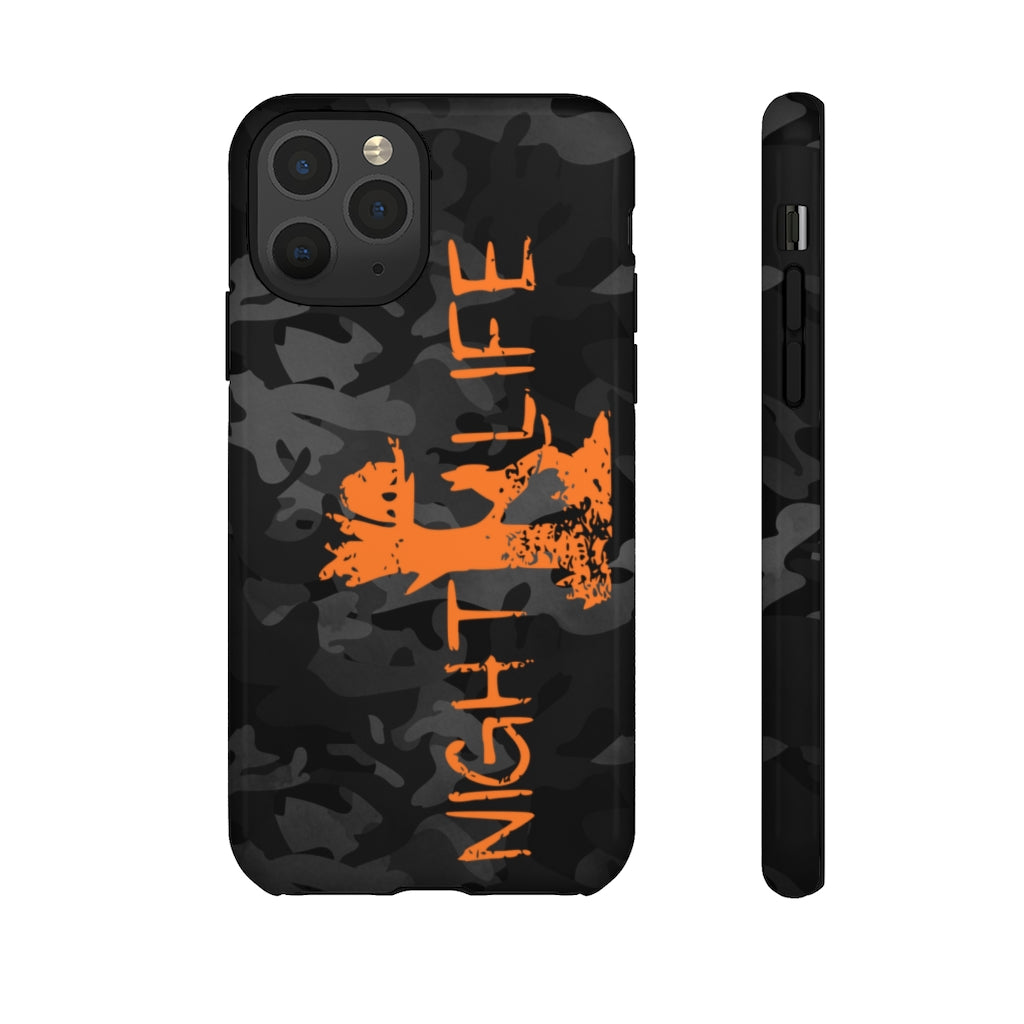 Black Camo Night Life iPhone Tough Cases - coonhoundin