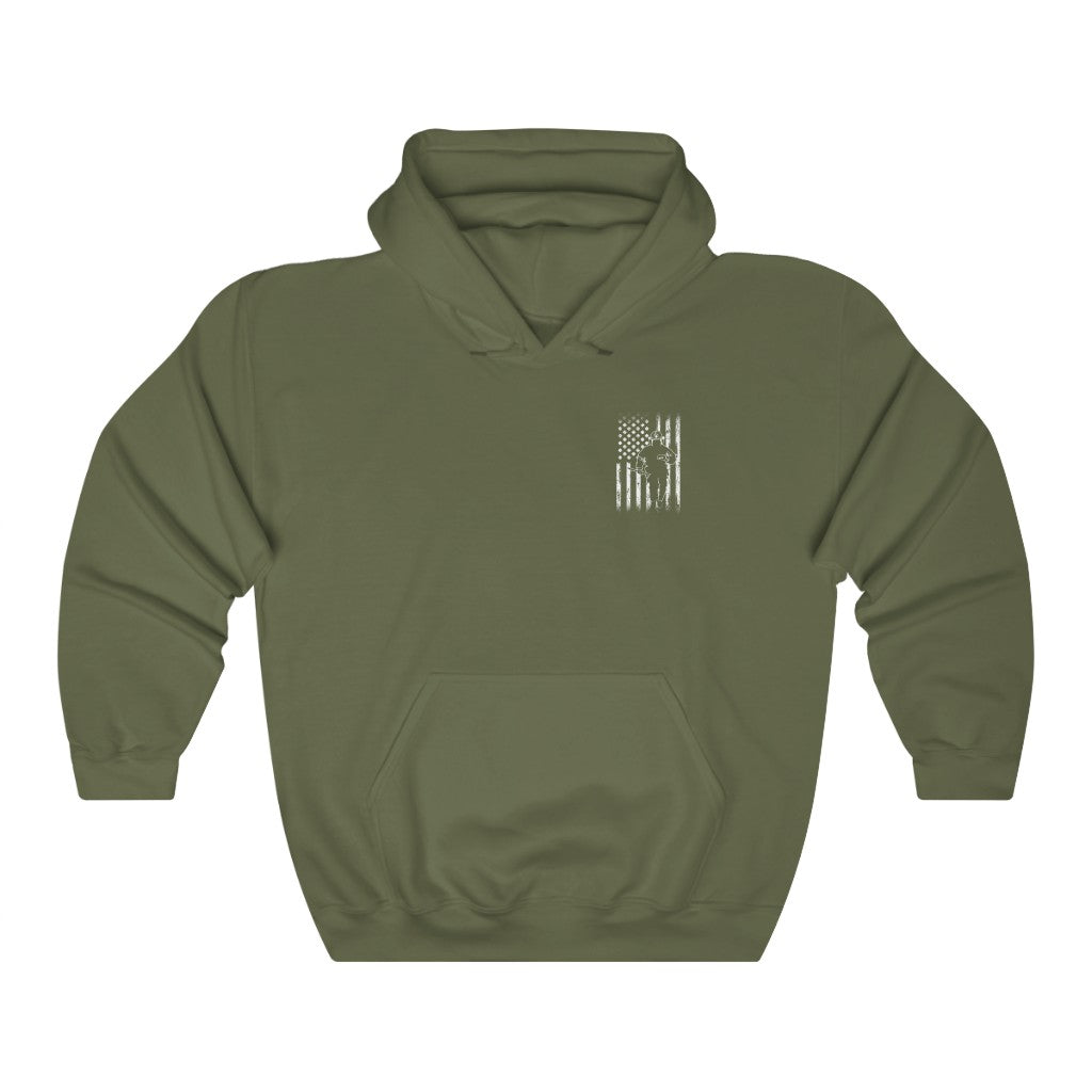 Fire and Courage Unisex Hooded Sweatshirt - coonhoundin