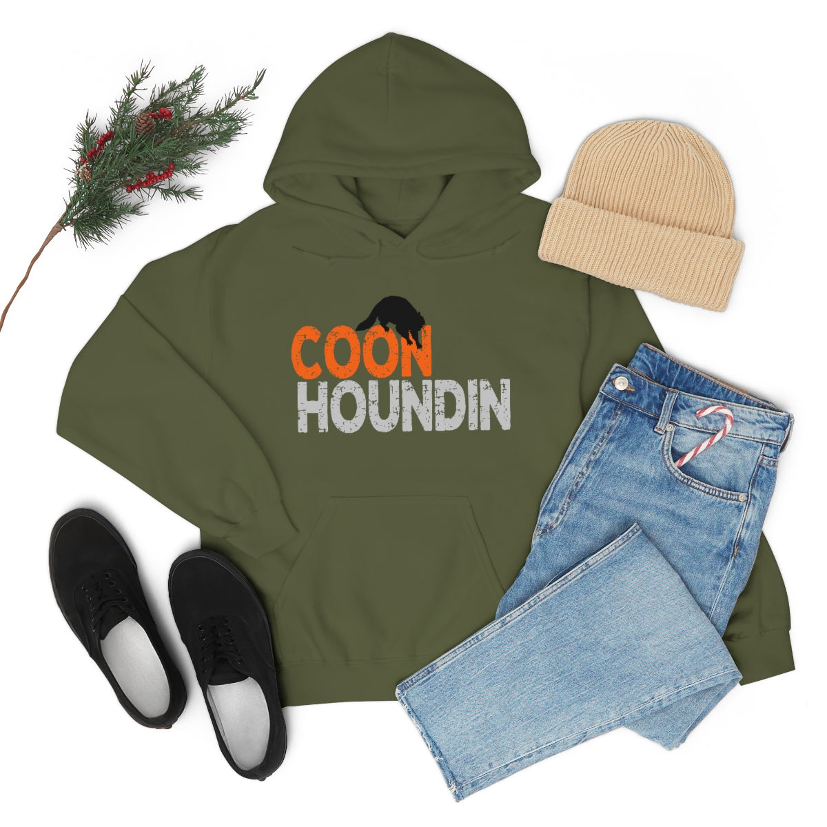 Coon Houndin Unisex Hooded Sweatshirt - coonhoundin