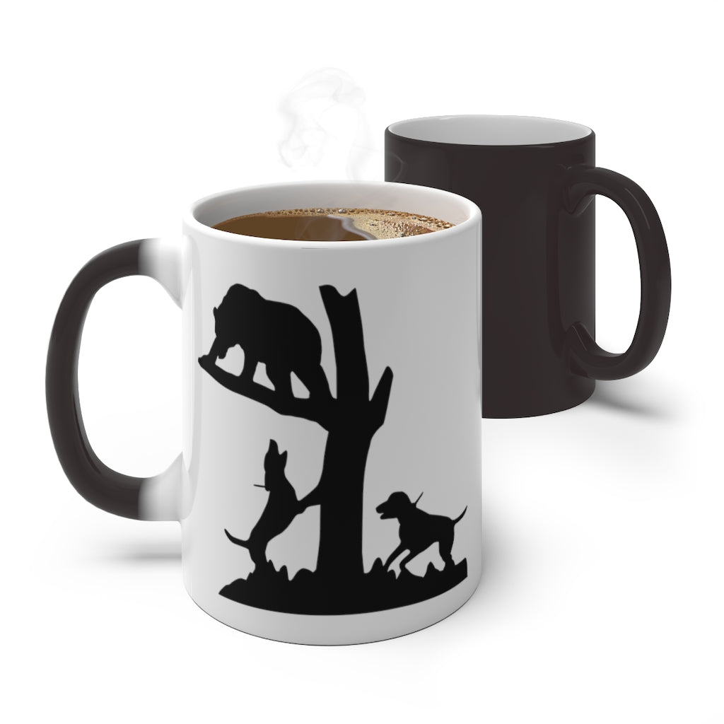 Bear Hunting Color Changing Mug - coonhoundin