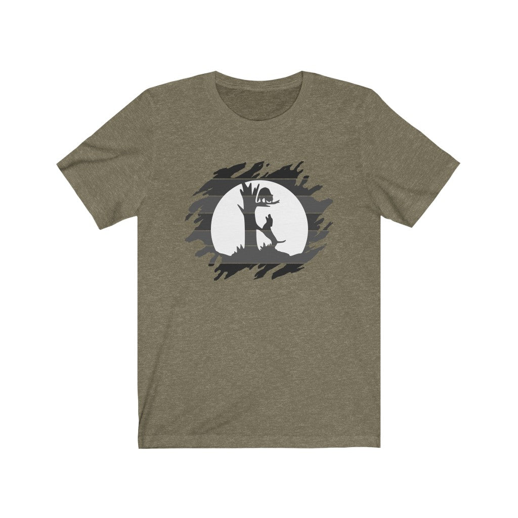 Treed Coon Moon Unisex Jersey Short Sleeve Tee - coonhoundin
