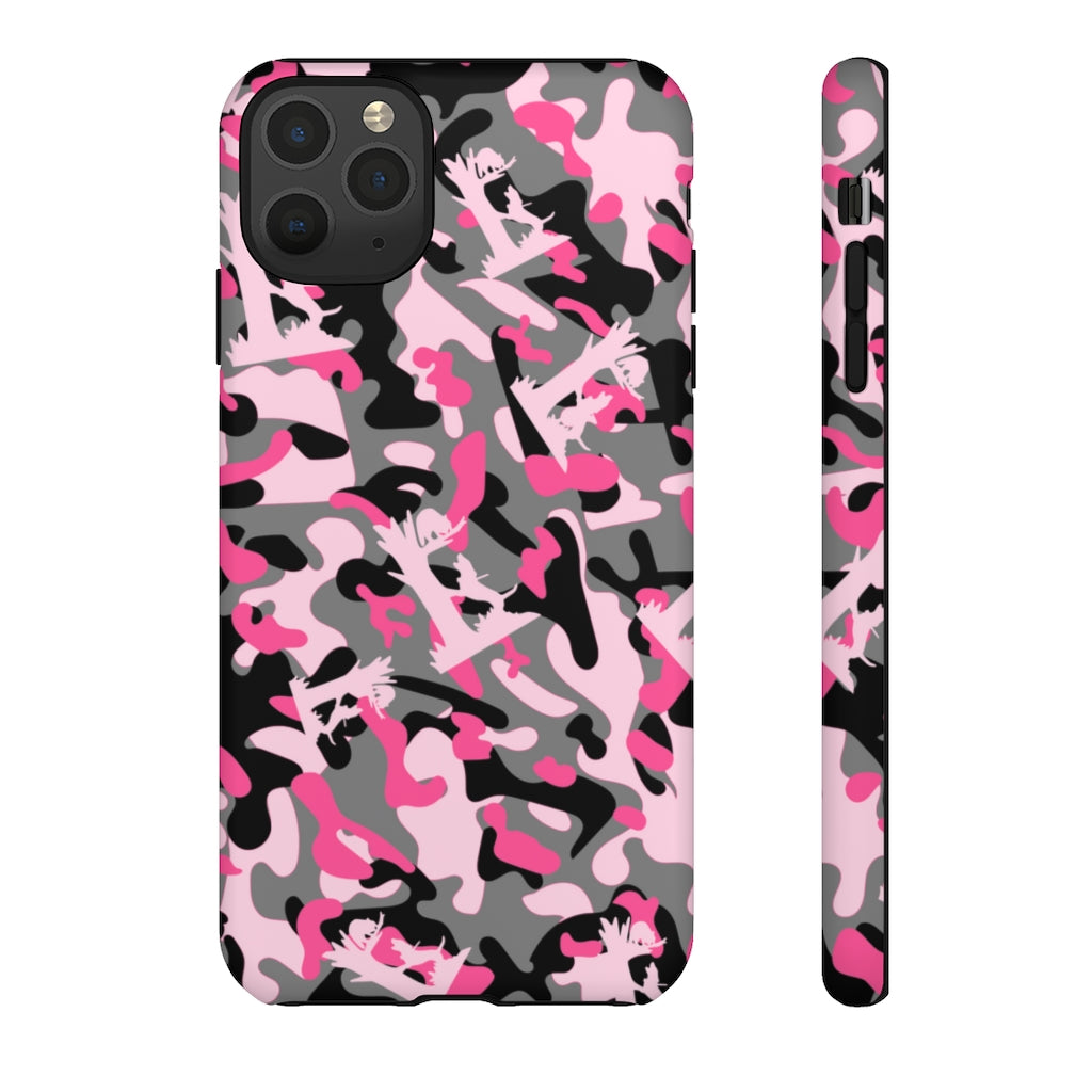 iPhone Pink Camo Treed Coon Tough Cases - coonhoundin
