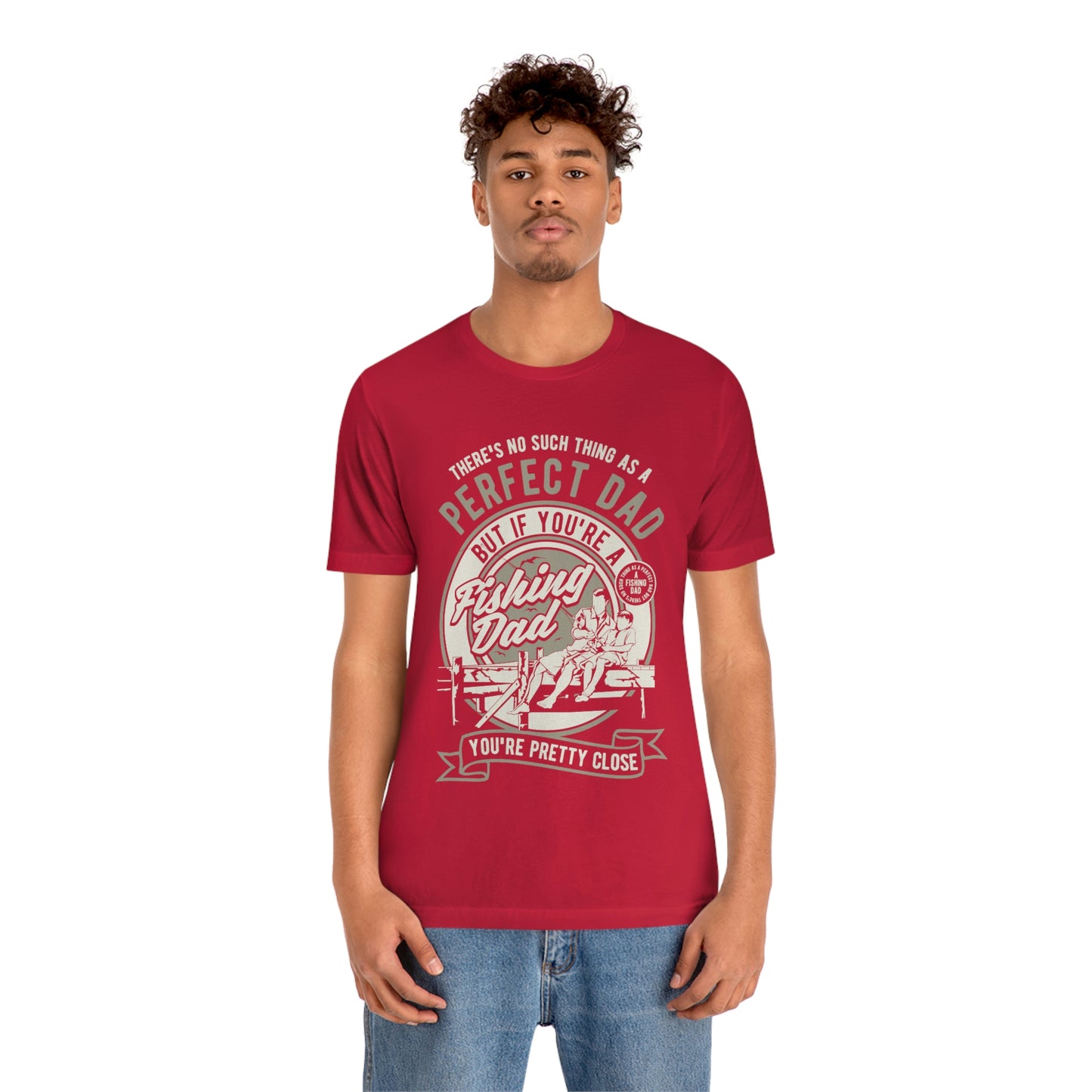 Fishing Dad Unisex Jersey Short Sleeve Tee - coonhoundin