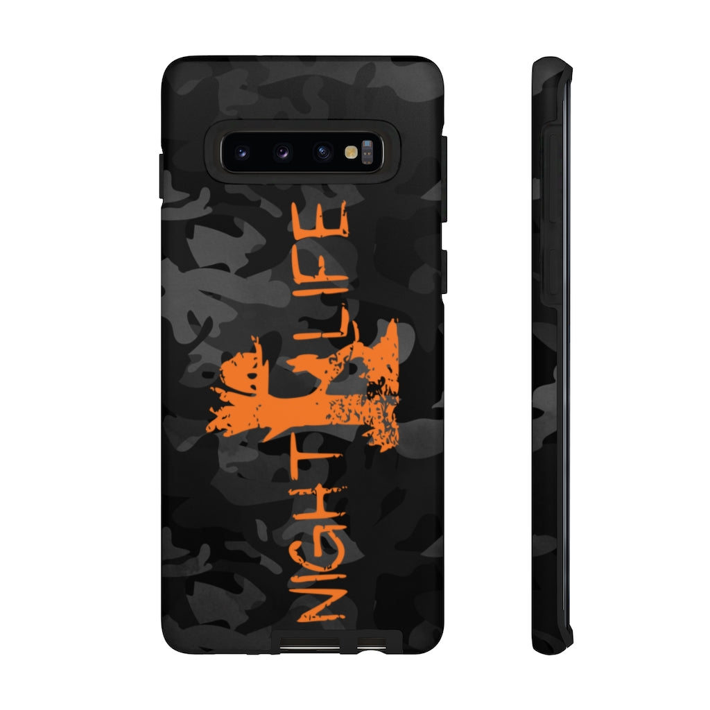 Night Life Black Camo Samsung Phone Cases - coonhoundin