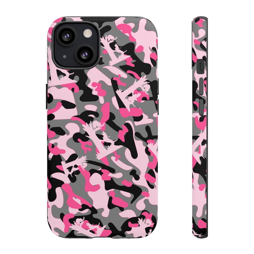 iPhone Pink Camo Treed Coon Tough Cases - coonhoundin