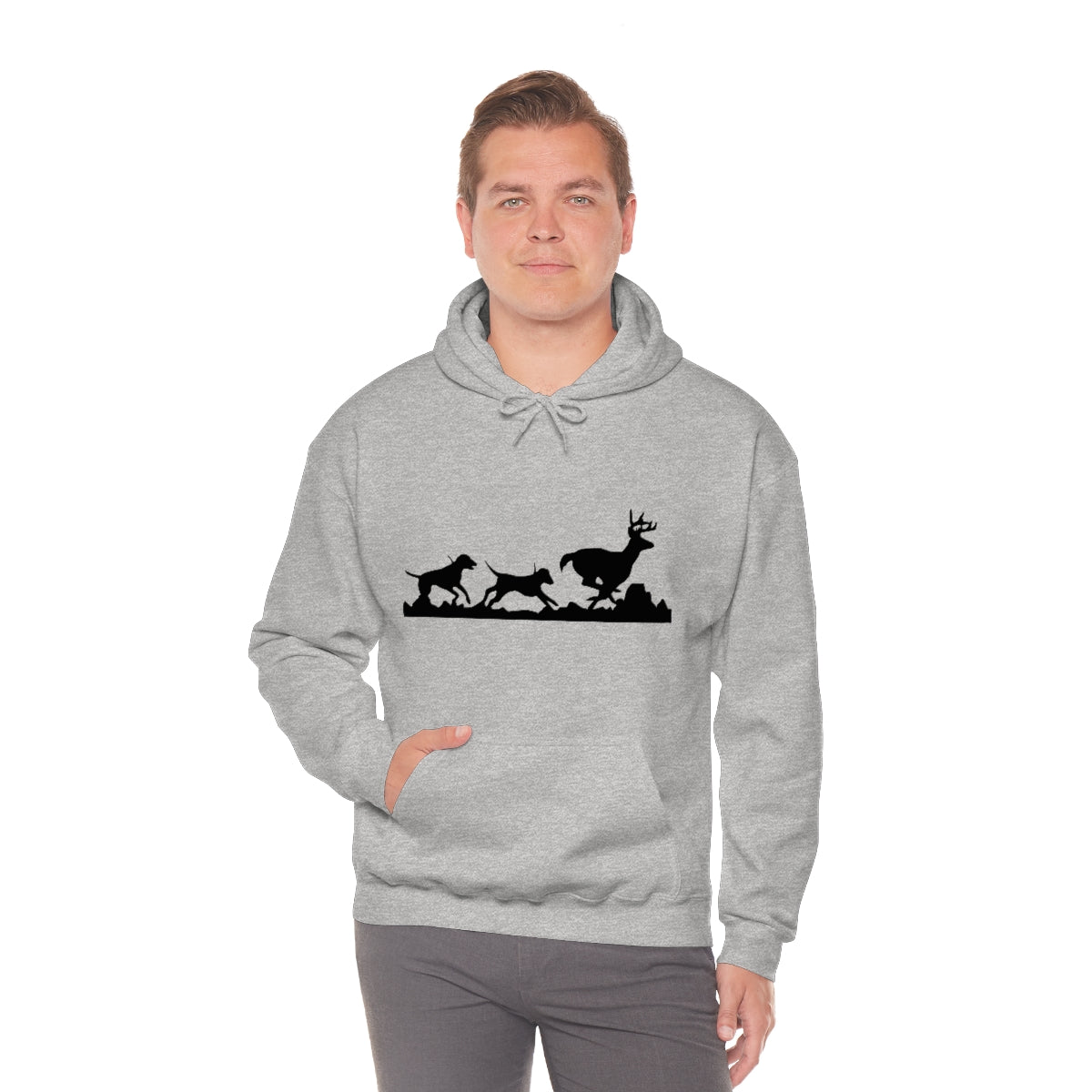 Hounds Chasing Deer Unisex Hooded Sweatshirt - coonhoundin