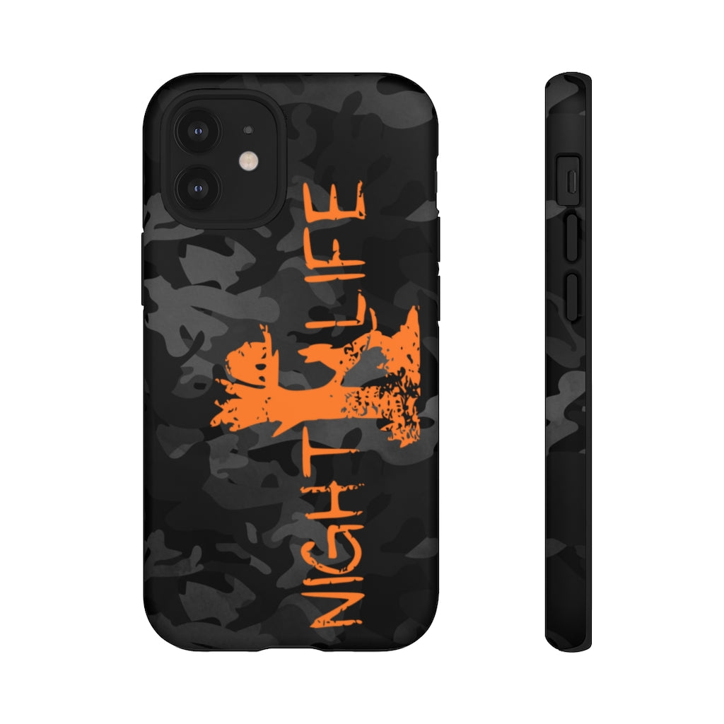 Black Camo Night Life iPhone Tough Cases - coonhoundin