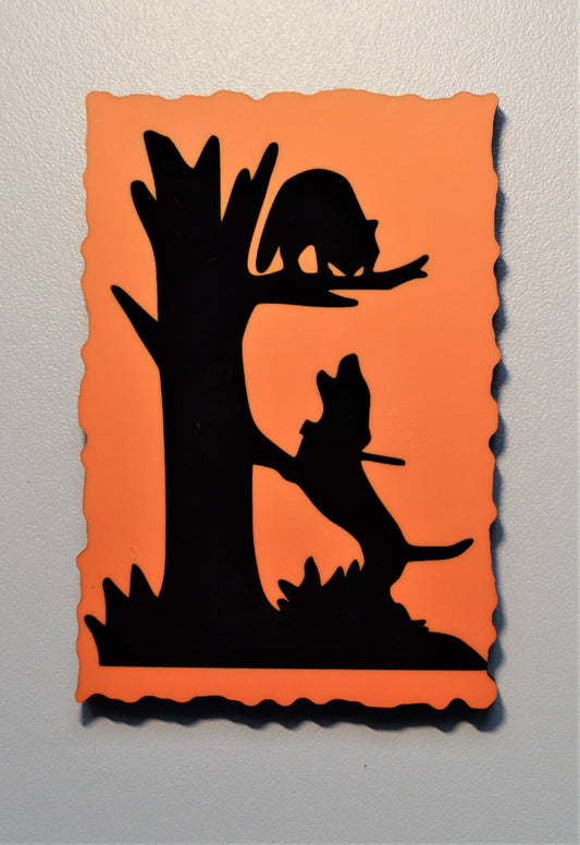 Treed Coon Refrigerator Magnet - coonhoundin