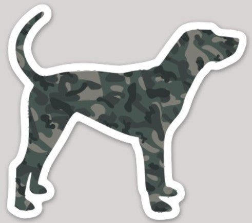 Camo Hound Waterproof Sticker - coonhoundin
